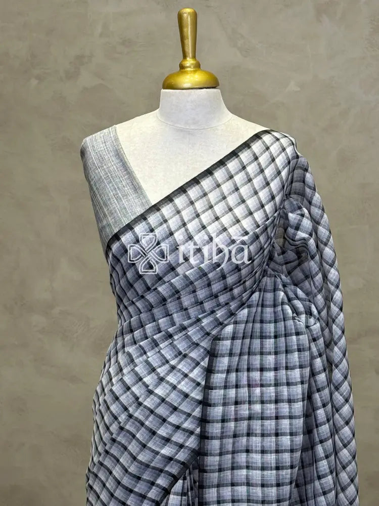 LINEN HANDLOOM SAREE