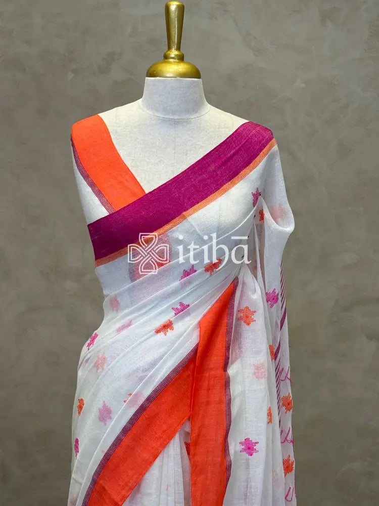 LINEN HANDLOOM SAREE