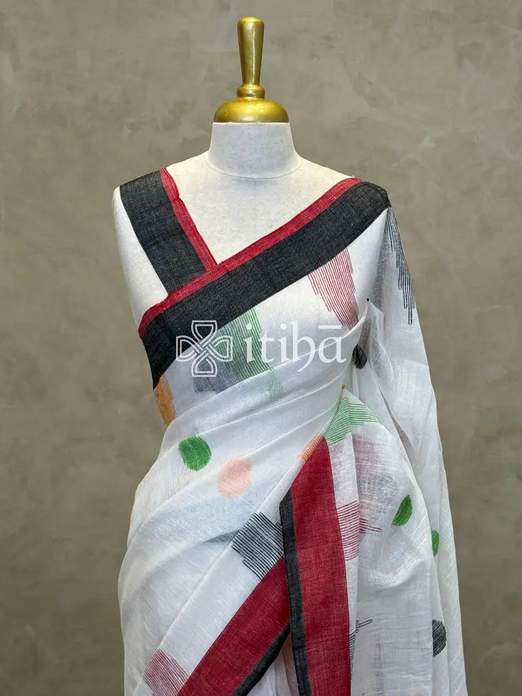 LINEN HANDLOOM SAREE