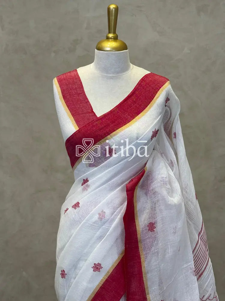 LINEN HANDLOOM SAREE