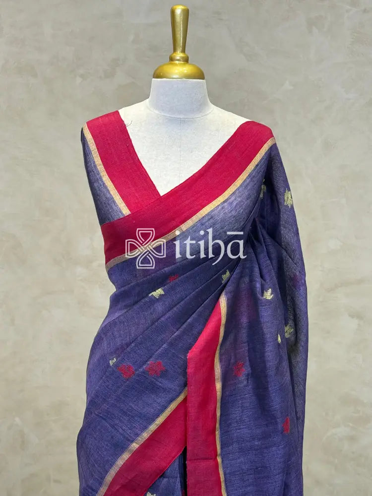LINEN HANDLOOM SAREE