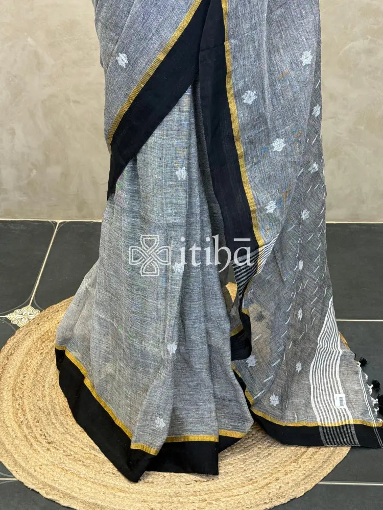 LINEN HANDLOOM SAREE
