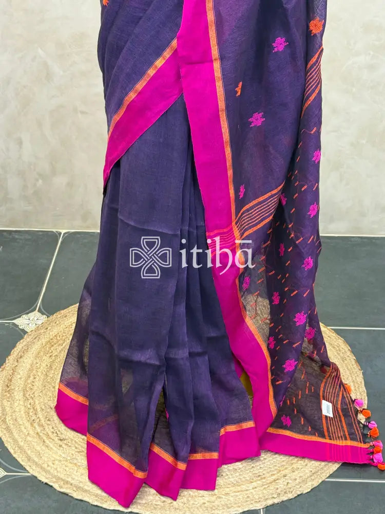 LINEN HANDLOOM SAREE