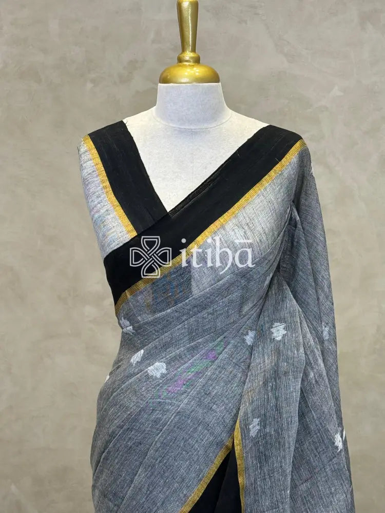 LINEN HANDLOOM SAREE