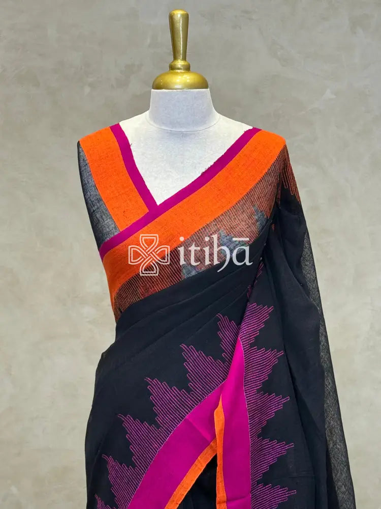 LINEN HANDLOOM SAREE