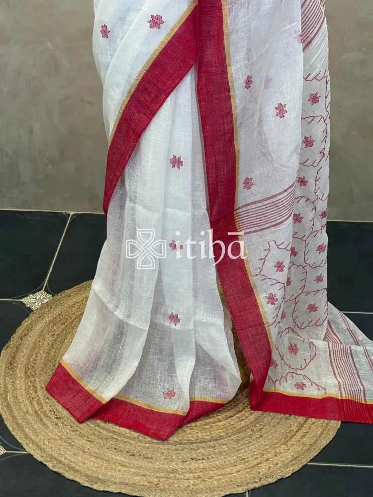 LINEN HANDLOOM SAREE