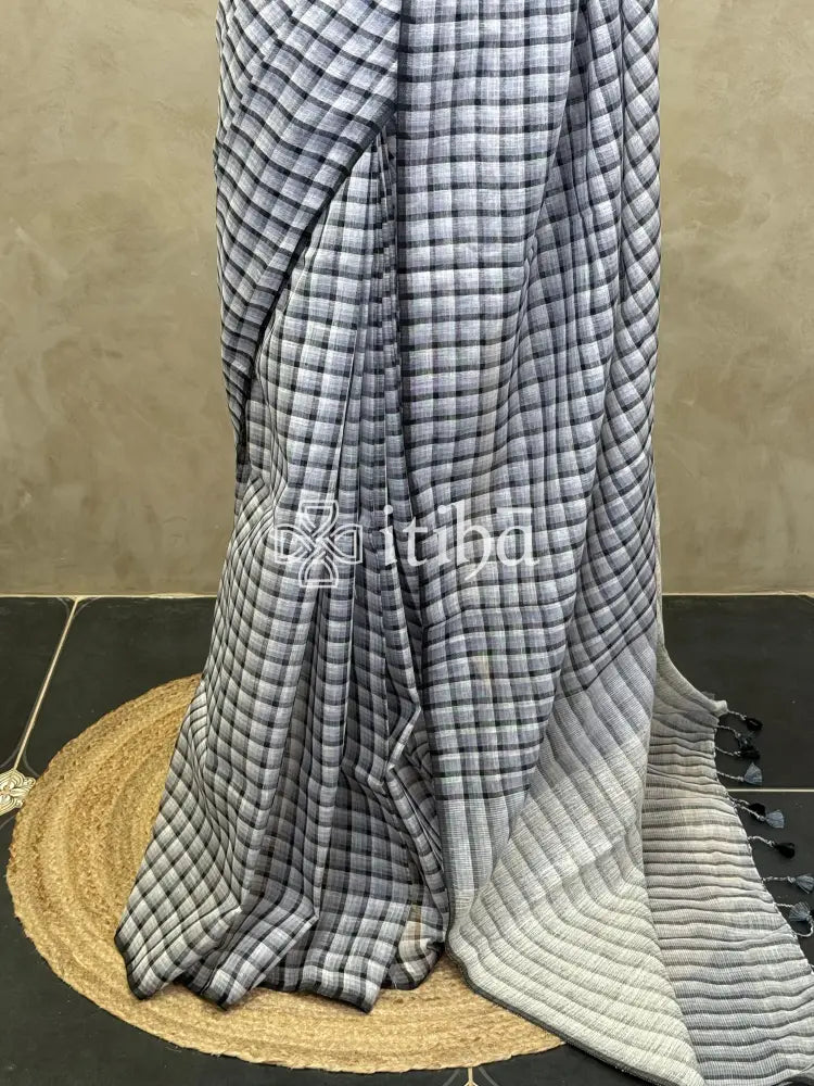 LINEN HANDLOOM SAREE