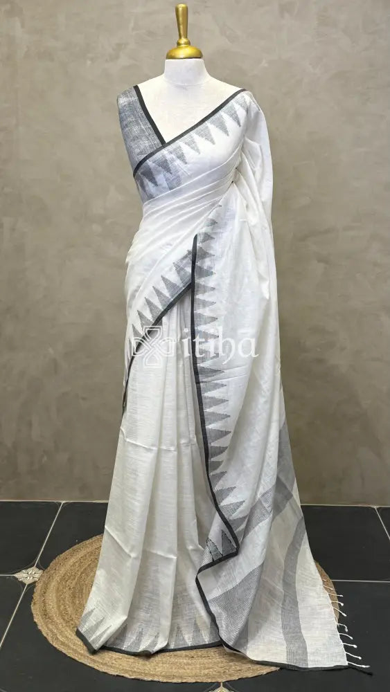 LINEN HANDLOOM SAREE