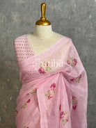 LINEN PRINTED SAREE