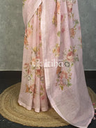 LINEN PRINTED SAREE