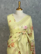 LINEN PRINTED SAREE
