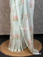LINEN PRINTED SAREE