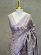 LINEN TUSSAR SILK EMBROIDERY SAREE
