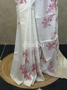 LINEN TUSSAR SILK EMBROIDERY SAREE