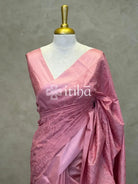 LINEN TUSSAR SILK EMBROIDERY SAREE