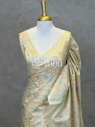 LINEN TUSSAR SILK EMBROIDERY SAREE