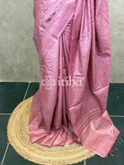 LINEN TUSSAR SILK EMBROIDERY SAREE