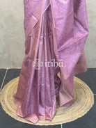 LINEN TUSSAR SILK EMBROIDERY SAREE