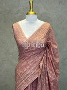 MUL CHANDERI CHIKANKARI EMBROIDERY SAREE