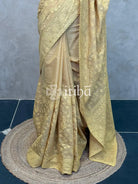 MUL CHANDERI CHIKANKARI EMBROIDERY SAREE