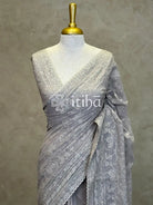 MUL CHANDERI CHIKANKARI EMBROIDERY SAREE
