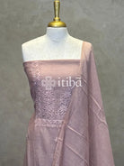 MUL CHANDERI CHIKANKARI SALWAR SET