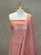 MUL CHANDERI CHIKANKARI SALWAR SET