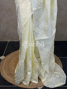 MUL CHANDERI EMBROIDERY SAREE