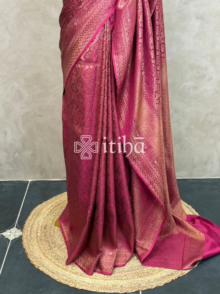 MYSORE CREPE BROCADE SILK SAREE