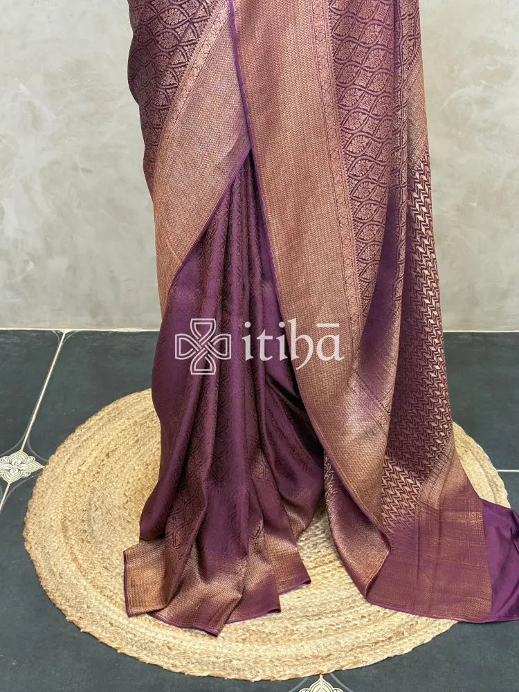 MYSORE CREPE BROCADE SILK SAREE