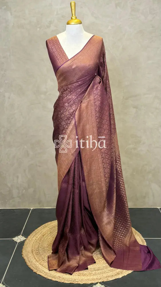 MYSORE CREPE BROCADE SILK SAREE
