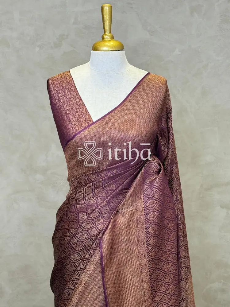 MYSORE CREPE BROCADE SILK SAREE