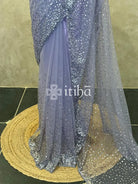 NET HAND EMBROIDERY SAREE