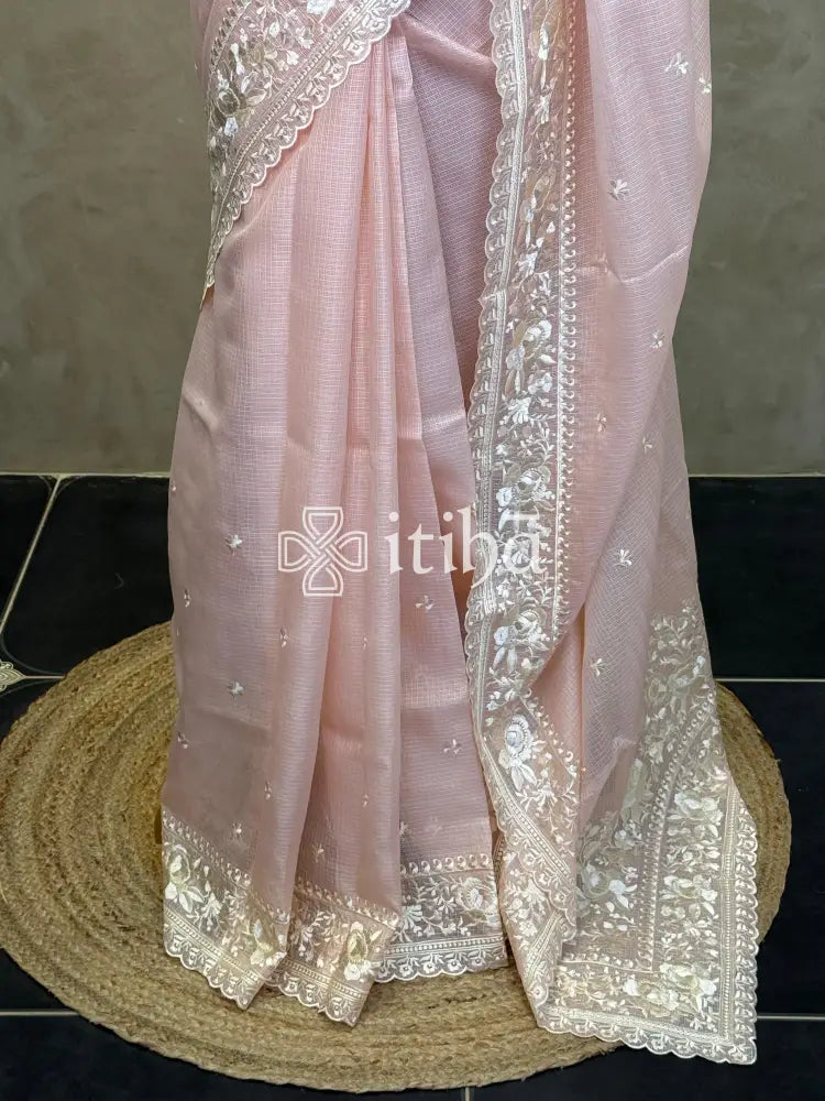 NET KOTA EMBROIDERY SAREE