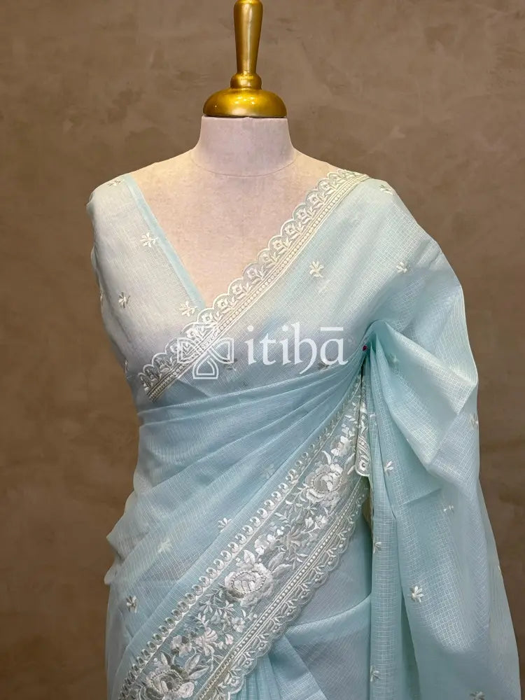 NET KOTA EMBROIDERY SAREE