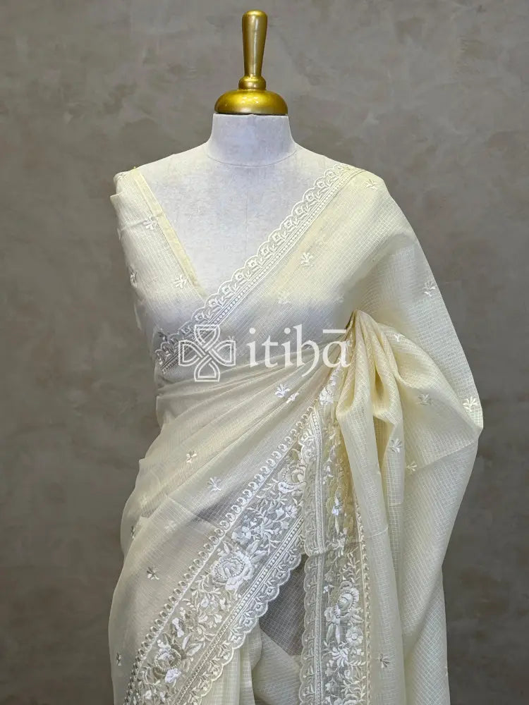 NET KOTA EMBROIDERY SAREE