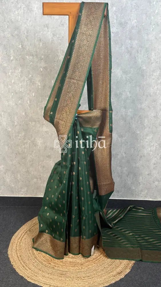 ORGANZA ANTIQUE WAVE BANARASI SAREE