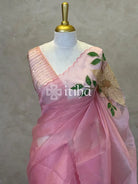 ORGANZA APPLIQUE EMBROIDERY SAREE