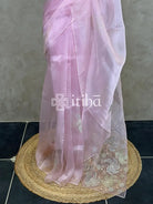 ORGANZA APPLIQUE EMBROIDERY SAREE
