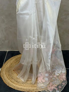 ORGANZA APPLIQUE EMBROIDERY SAREE