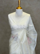ORGANZA APPLIQUE EMBROIDERY SAREE