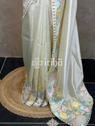 ORGANZA APPLIQUE EMBROIDERY SAREE