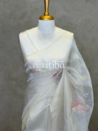 ORGANZA APPLIQUE EMBROIDERY SAREE