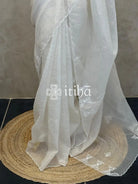 ORGANZA EMBROIDERY DESIGNER SAREE