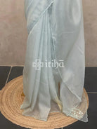 ORGANZA EMBROIDERY DESIGNER SAREE