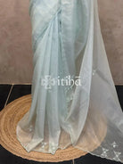ORGANZA EMBROIDERY DESIGNER SAREE