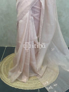 ORGANZA EMBROIDERY DESIGNER SAREE
