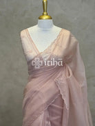 ORGANZA EMBROIDERY DESIGNER SAREE