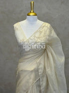 ORGANZA EMBROIDERY DESIGNER SAREE