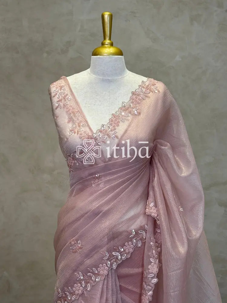 ORGANZA EMBROIDERY SAREE